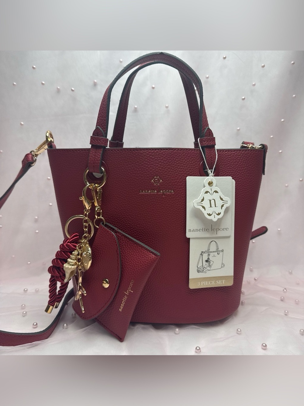 Nanette Lepore Gianna Satchel- Garnet ♥️